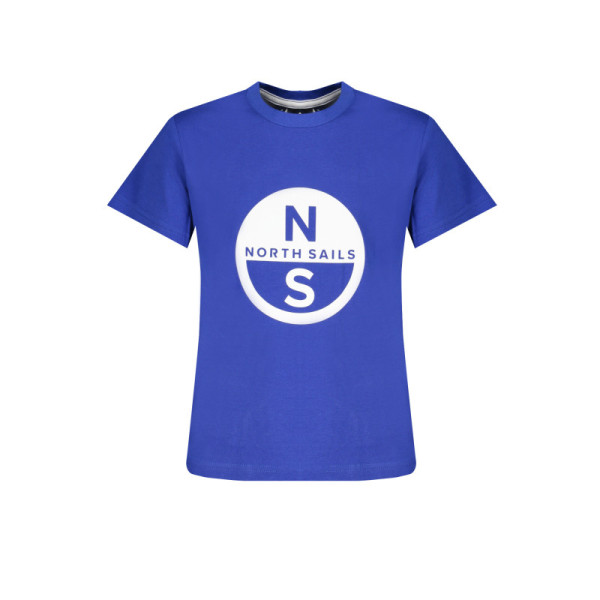 T-shirt North Sails bambino blu – Maglia in cotone a maniche corte con logo stampato e stile nautico casual
