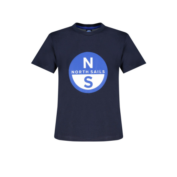 T-shirt North Sails bambino blu – Maglietta in cotone con logo frontale e taglio comfort per look sportivi