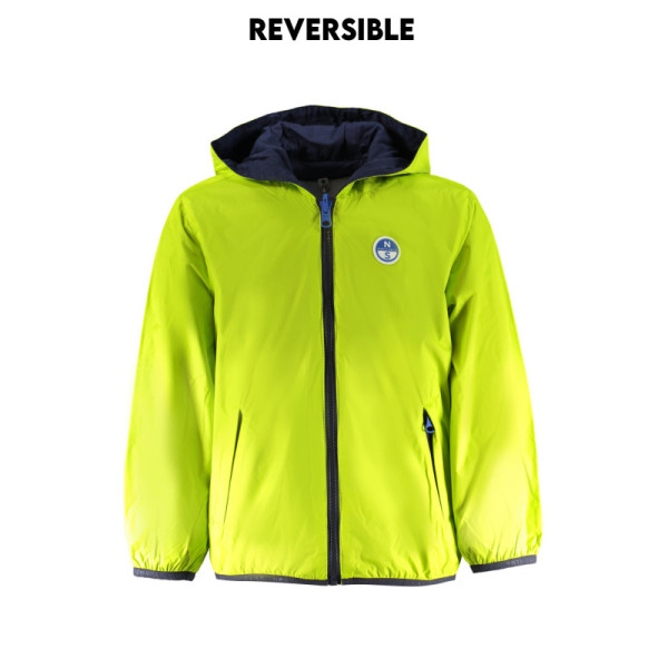 Giacca sportiva North Sails bambino blu – Impermeabile leggero con zip, logo e stile marinaro