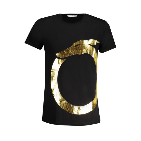TRUSSARDI T-SHIRT MANICHE CORTE UOMO NERO