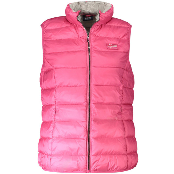 Norway 1963 Smanicato Donna Rosa - Quattro Tasche con Chiusura Zip e Applicazione Logo - Design Sportivo Scandinavo