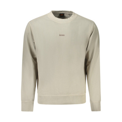 HUGO BOSS FELPA SENZA ZIP UOMO BEIGE
