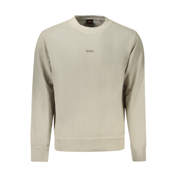HUGO BOSS FELPA SENZA ZIP UOMO BEIGE