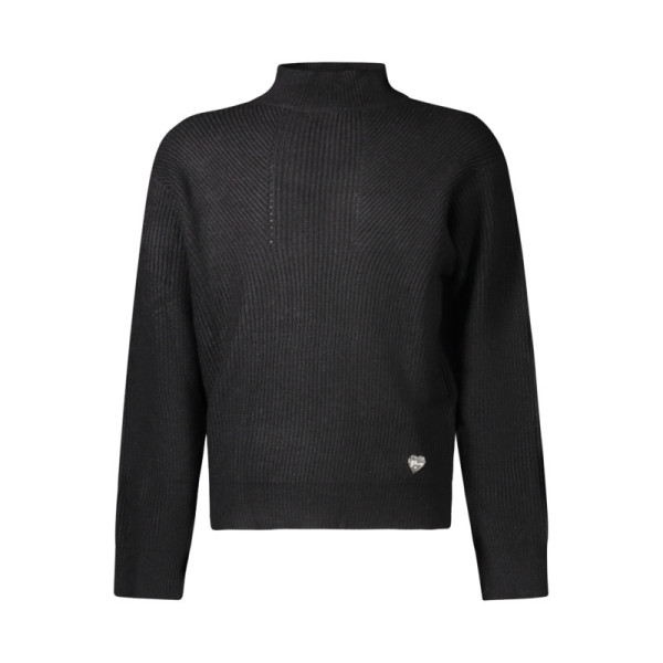Maglia Guess Jeans bambina nera – Cotone morbido con logo frontale – Stile casual elegante e comfort quotidiano