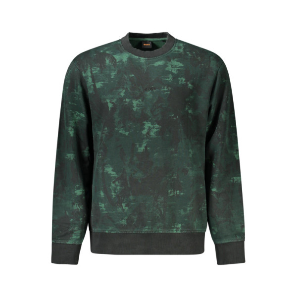 HUGO BOSS FELPA SENZA ZIP UOMO VERDE