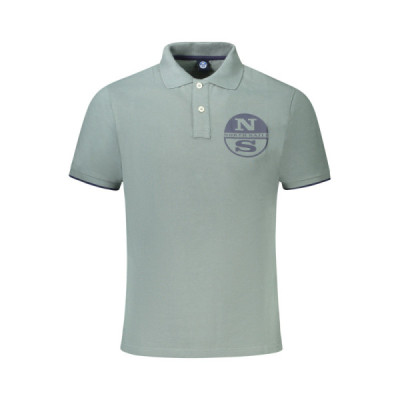 NORTH SAILS POLO MANICHE CORTE UOMO VERDE