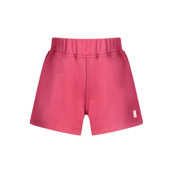 Short K-Way bambina rosa – Pantaloncino sportivo leggero in tessuto tecnico – Vita elasticizzata e logo frontale