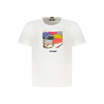 K-WAY T-SHIRT MANICHE CORTE BAMBINO BIANCO