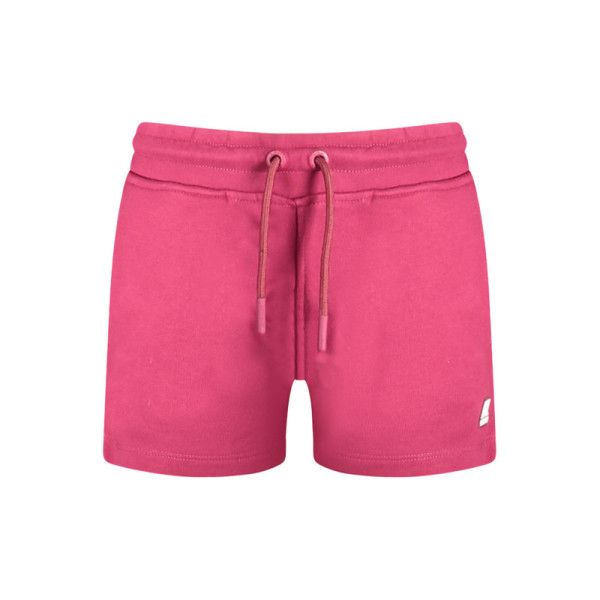 Short K-Way bambina viola – Pantaloncino sportivo leggero – Vita elasticizzata e logo frontale