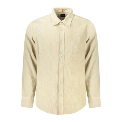 HUGO BOSS CAMICIA MANICHE LUNGHE UOMO BEIGE