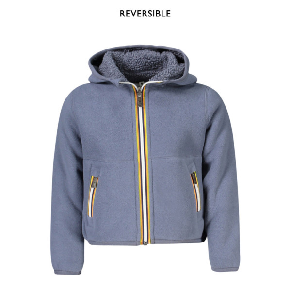 Giacca sportiva K-Way bambino 2 in 1 reversibile con doppio design