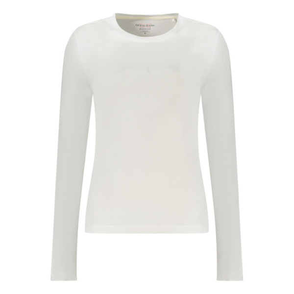 GUESS JEANS T-SHIRT MANICHE LUNGHE DONNA BIANCO
