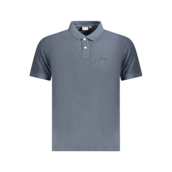 PEPE JEANS POLO MANICHE CORTE UOMO BLU