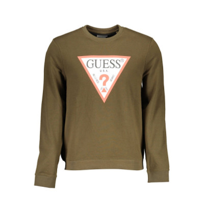 GUESS JEANS FELPA SENZA ZIP UOMO VERDE