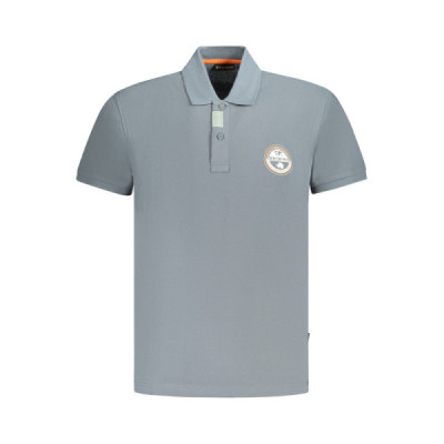 NAPAPIJRI POLO MANICHE CORTE UOMO GRIGIO