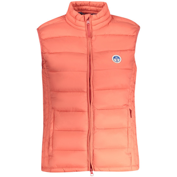 North Sails Smanicato Donna Rosa - Quattro Tasche con Chiusura Zip Applicazione e Logo - Design Nautico Elegante