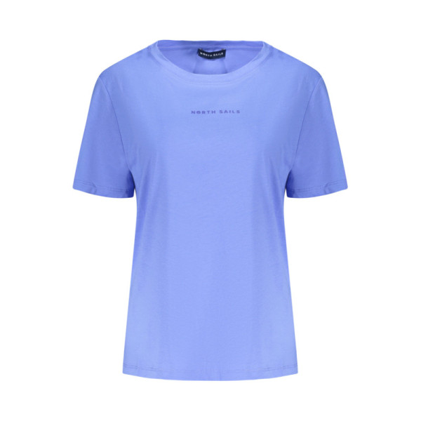 North Sails T-Shirt Donna Blu Manica Corta - Scollo Ampio Femminile con Stampa in Rilievo e Logo - Stile Velico Italiano