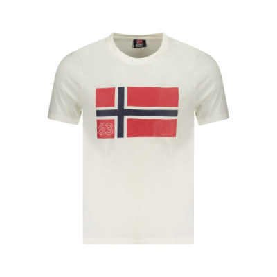 NORWAY 1963 T-SHIRT MANICHE CORTE UOMO BIANCO