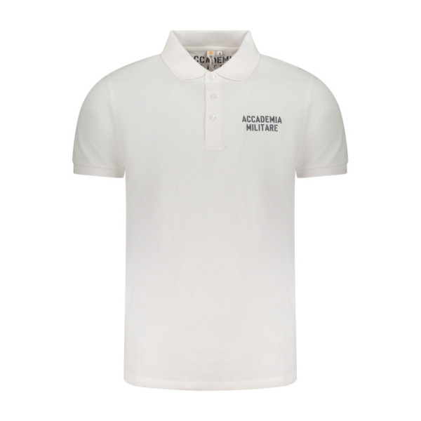 ACCADEMIA MILITARE POLO MANICHE CORTE UOMO BIANCO