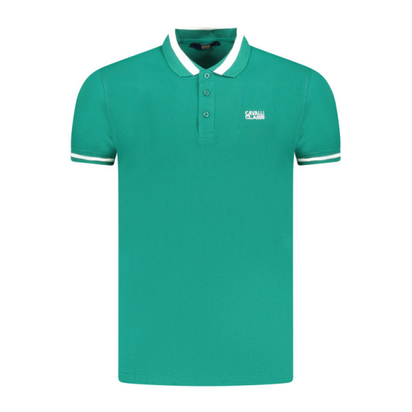 CAVALLI CLASS POLO MANICHE CORTE UOMO VERDE