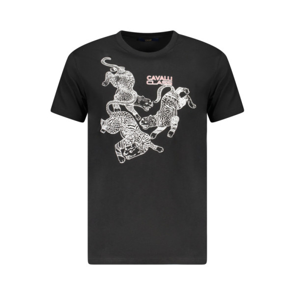 CAVALLI CLASS T-SHIRT MANICHE CORTE UOMO NERO