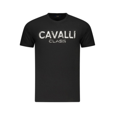 CAVALLI CLASS T-SHIRT MANICHE CORTE UOMO NERO