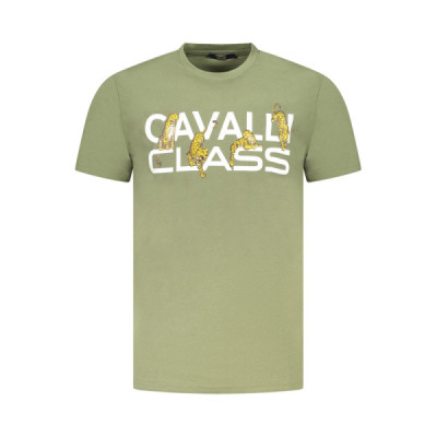 CAVALLI CLASS T-SHIRT MANICHE CORTE UOMO VERDE