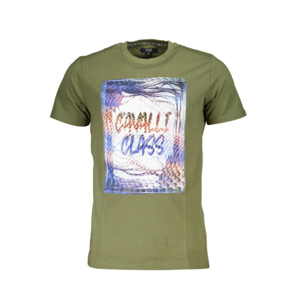 CAVALLI CLASS T-SHIRT MANICHE LUNGHET-SHIRT MANIC UOMO VERDE