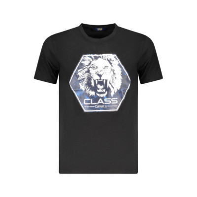 CAVALLI CLASS T-SHIRT MANICHE CORTE UOMO NERO