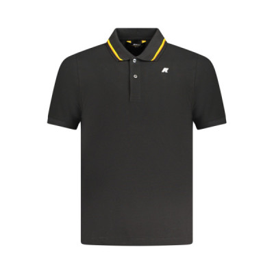 K-WAY POLO MANICHE CORTE UOMO NERO