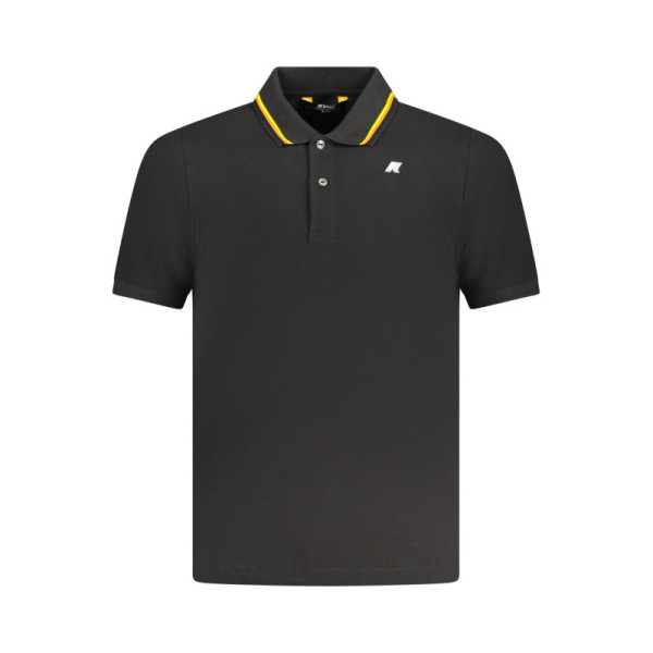 K-WAY POLO MANICHE CORTE UOMO NERO