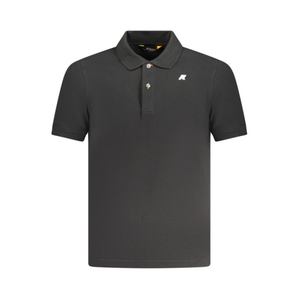K-WAY POLO MANICHE CORTE UOMO NERO
