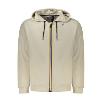 K-WAY FELPA CON ZIP UOMO BEIGE