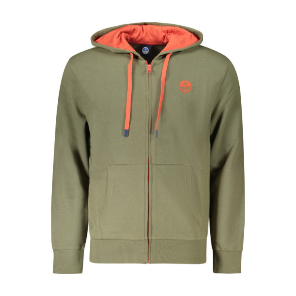 NORTH SAILS FELPA CON ZIP UOMO VERDE