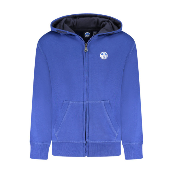 Felpa North Sails bambino blu – Full zip in cotone felpato – Look sportivo marinaro con comfort quotidiano