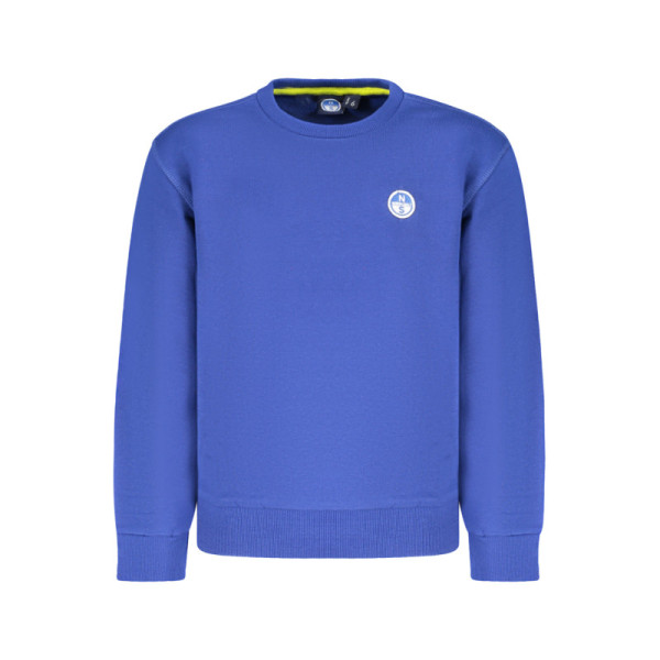 Felpa North Sails bambino blu – Modello senza zip in cotone felpato – Stile marinaro essenziale con logo frontale