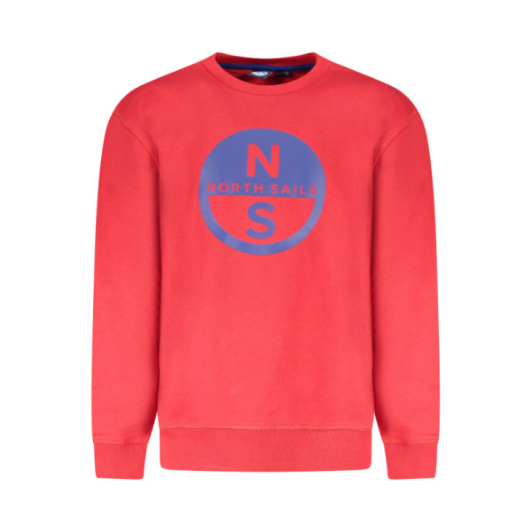 Felpa North Sails bambino rosso – Girocollo in cotone felpato – Stile sportivo e marinaro con logo frontale