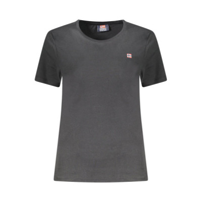 NORWAY 1963 T-SHIRT MANICHE CORTE DONNA NERO