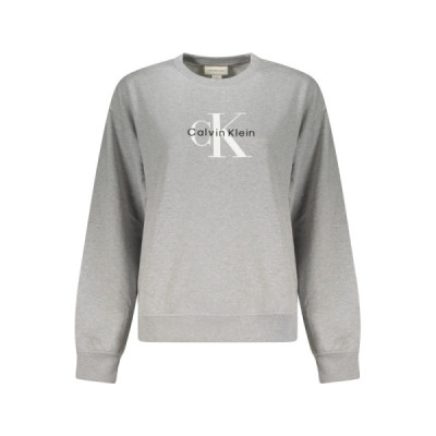 CALVIN KLEIN FELPA SENZA ZIP DONNA GRIGIO