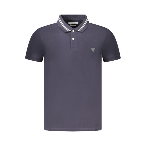 GUESS JEANS POLO MANICHE CORTE UOMO BLU