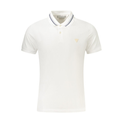 GUESS JEANS POLO MANICHE CORTE UOMO BIANCO