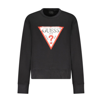 GUESS JEANS FELPA SENZA ZIP DONNA NERO