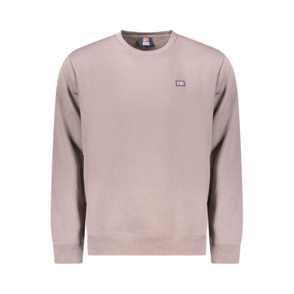 NORWAY 1963 FELPA SENZA ZIP UOMO MARRONE