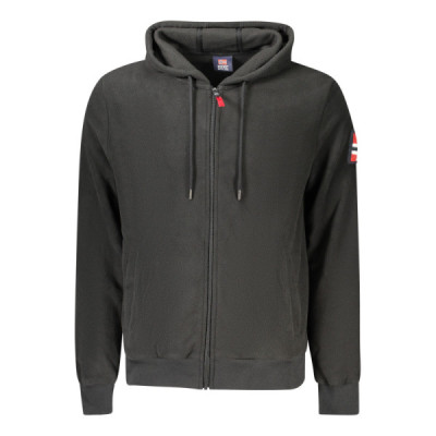 NORWAY 1963 FELPA CON ZIP UOMO NERO