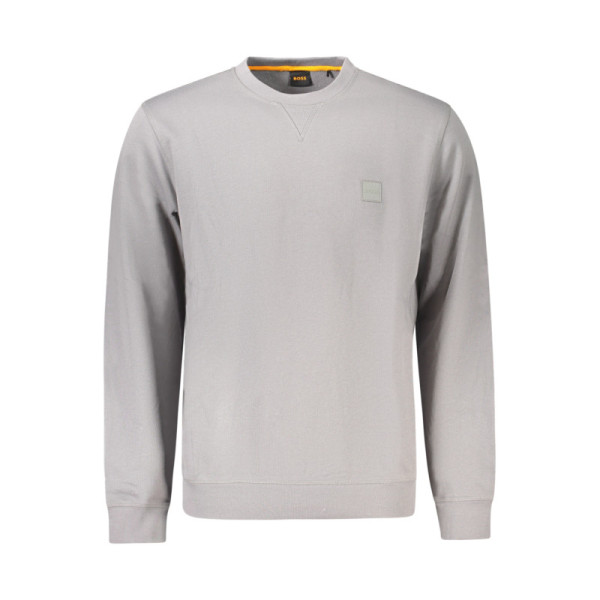 BOSS FELPA SENZA ZIP UOMO GRIGIO