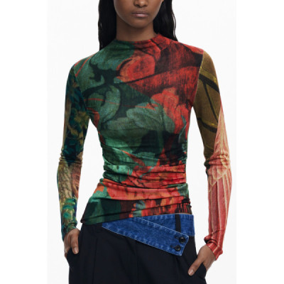 DESIGUAL MAGLIA DONNA VERDE