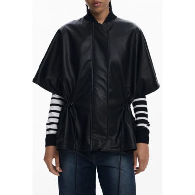 DESIGUAL PONCHO DONNA NERO