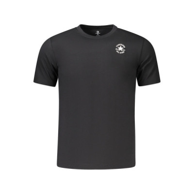 CONVERSE T-SHIRT MANICHE CORTE BAMBINO NERO