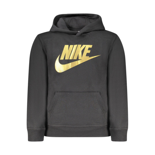 Felpa Nike bambino nero – Girocollo in cotone felpato – Stile sportivo e casual con logo frontale