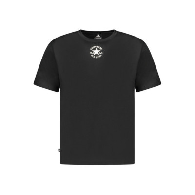 CONVERSE T-SHIRT MANICHE CORTE BAMBINO NERO